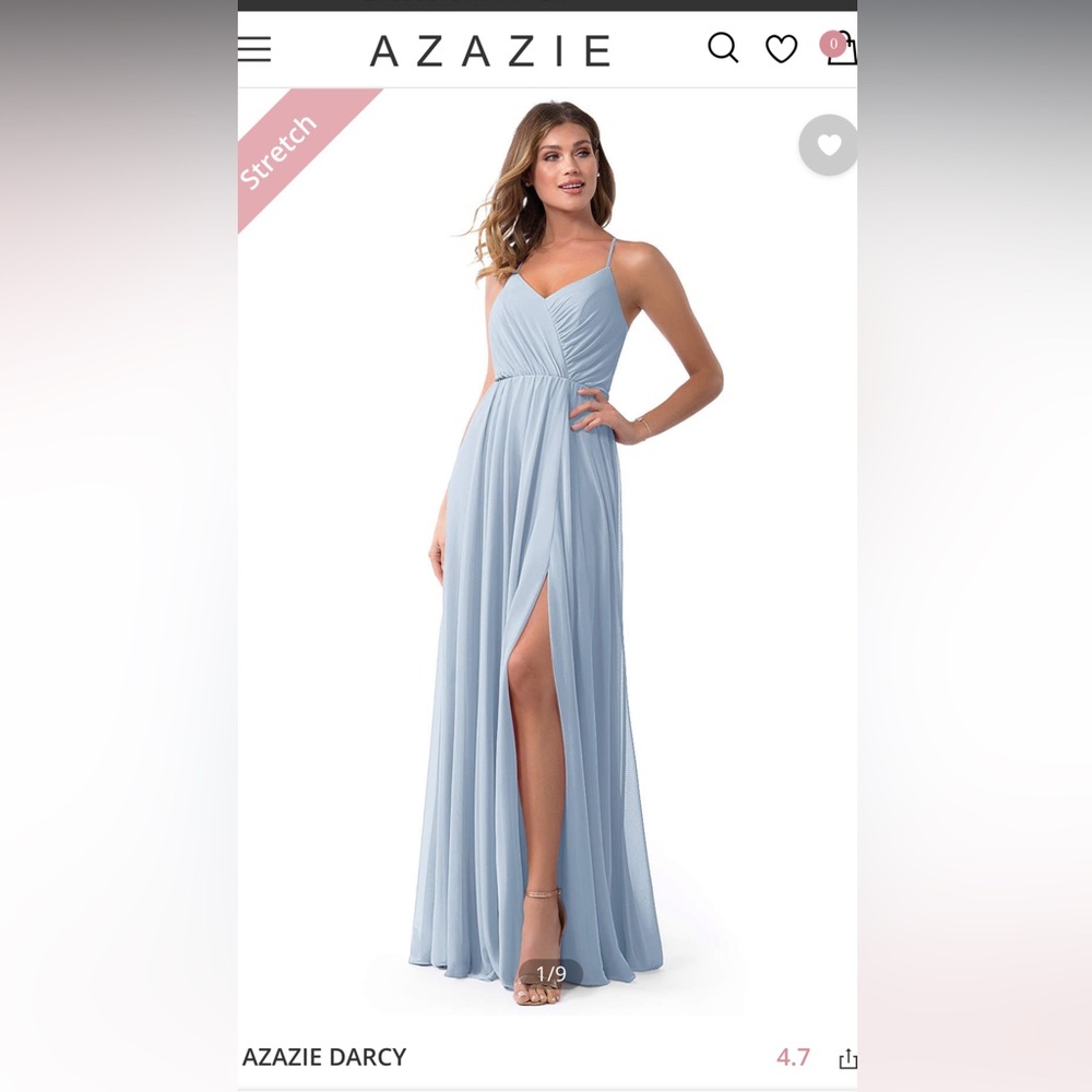 Azazie Darcy Dress 
Color: Mist - Size A6